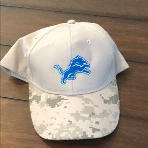Lions Grey Camo Baseball Hat